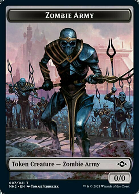 Zombie Army // Thopter Card Front