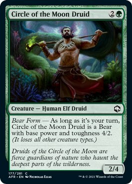 Druido del Circolo della Luna Card Front