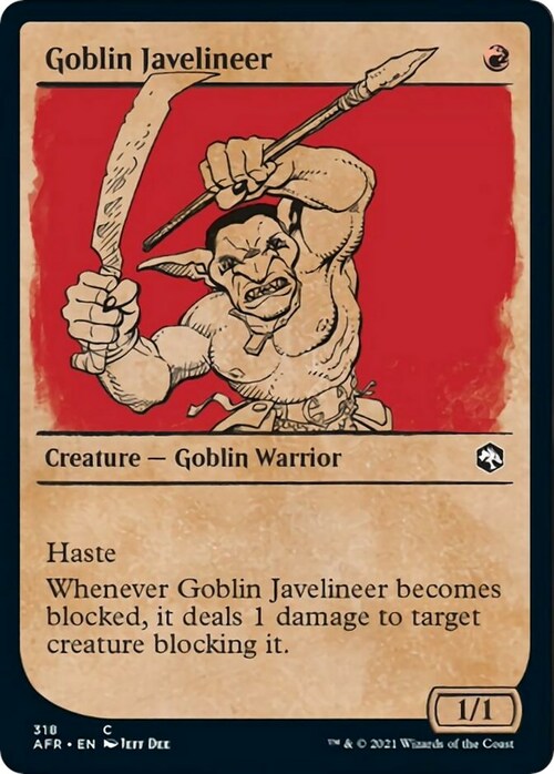 Goblin Javelineer Card Front