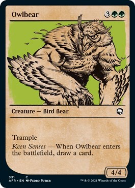 Owlbear Card Front