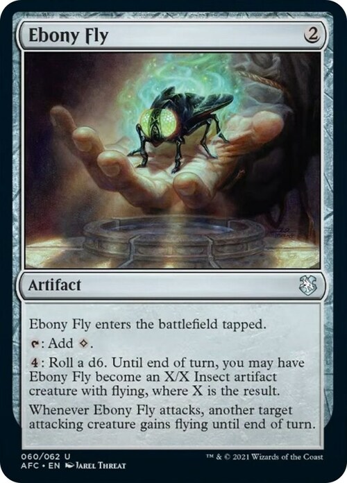 Ebony Fly Card Front