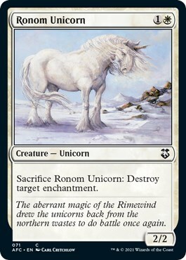 Ronom Unicorn Card Front