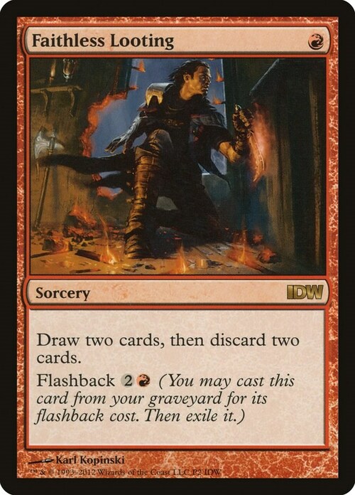 Faithless Looting Card Front