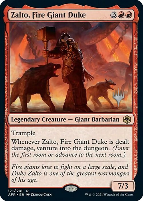 Zalto, Fire Giant Duke Card Front