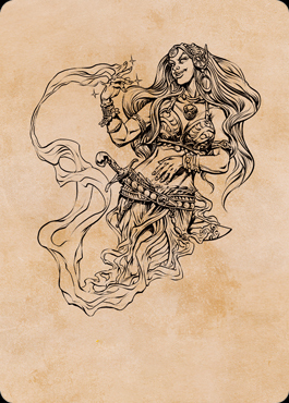 Art Series: Djinni Windseer (V.1) Card Front