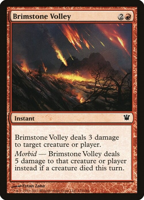 Brimstone Volley Card Front