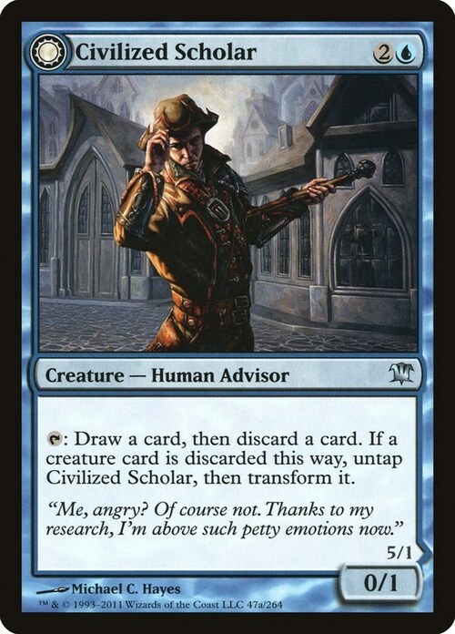 Civilized Scholar // Homicidal Brute Card Front