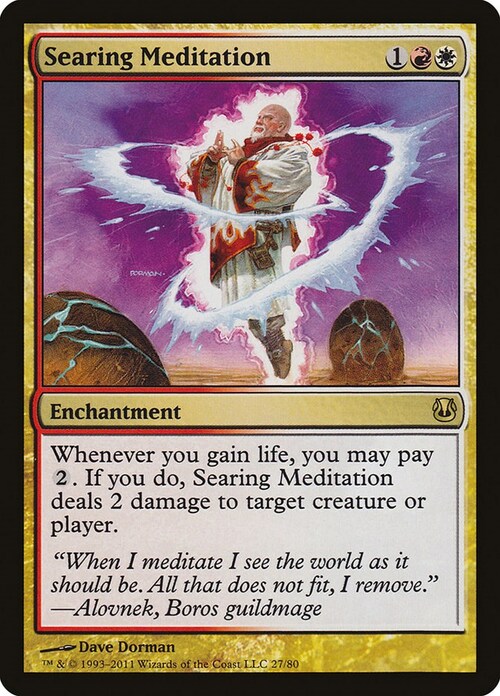 Searing Meditation Card Front