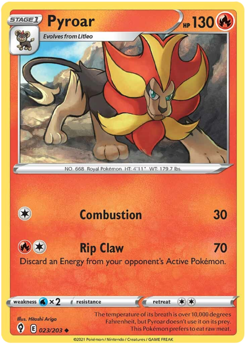 Pyroar Card Front