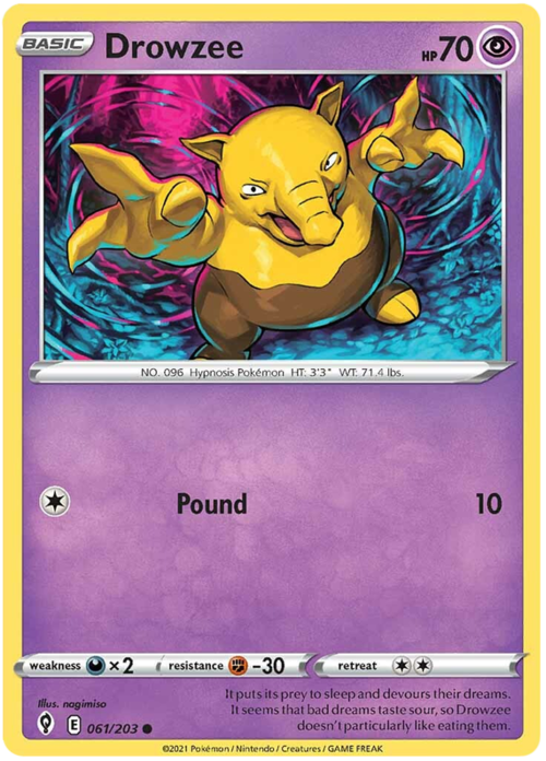 Drowzee Card Front