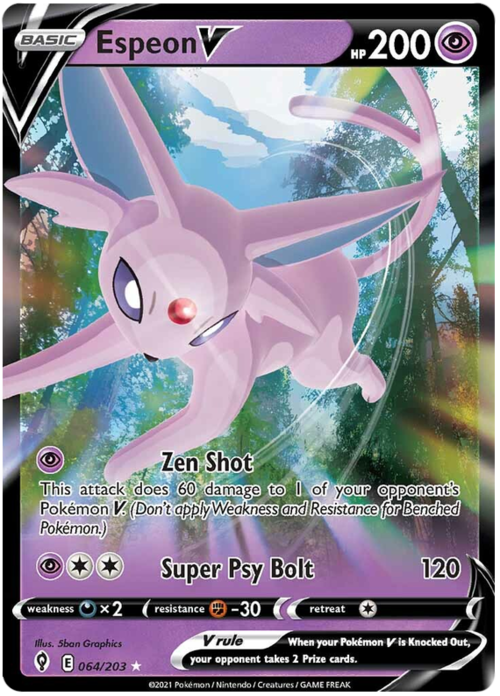 Espeon V Card Front