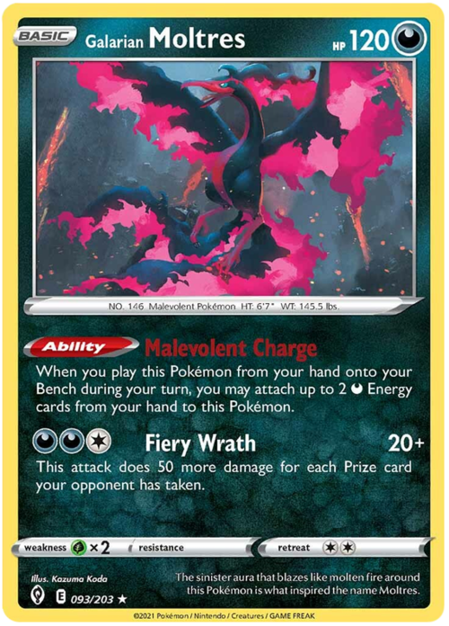 Galarian Moltres Card Front