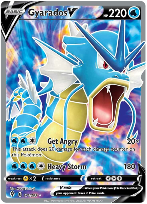 Gyarados V Card Front