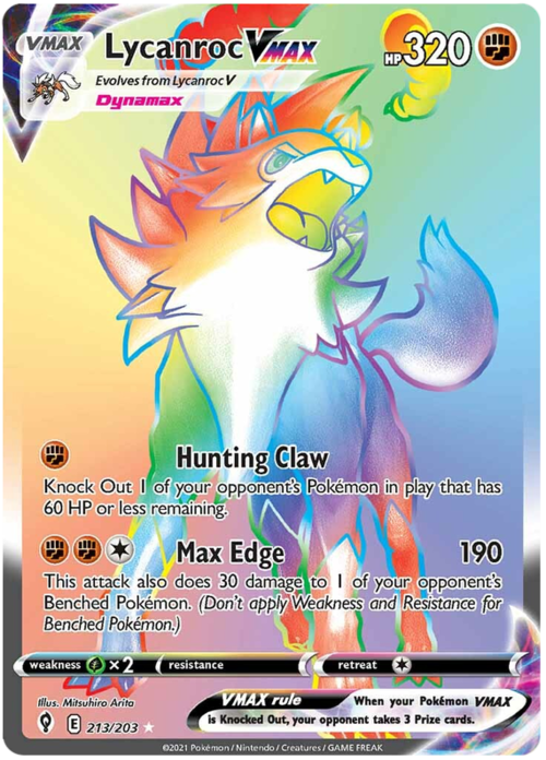 Lycanroc VMAX Card Front