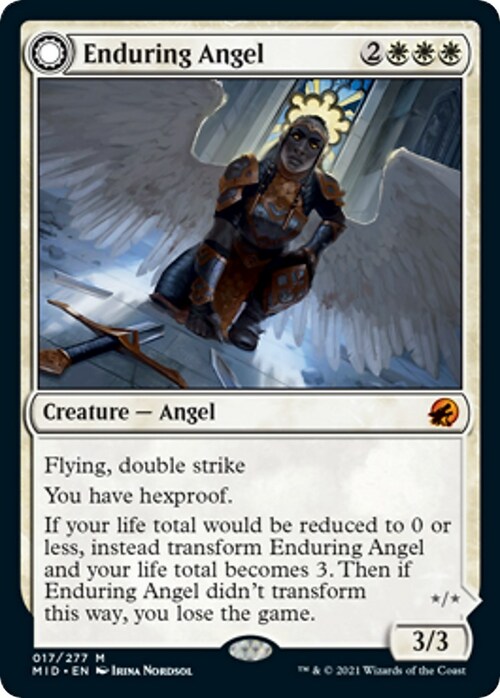 Enduring Angel // Angelic Enforcer Card Front