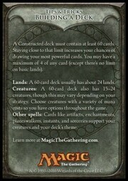 Rules Tip: Building a Deck