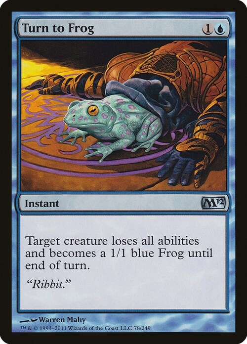 Turn to Frog Card Front