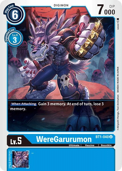 WereGarurumon Card Front