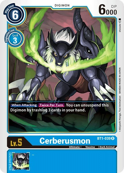 Cerberusmon Card Front