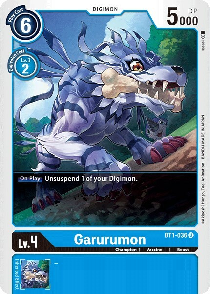 Garurumon Card Front