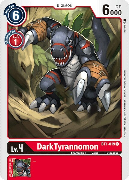 DarkTyrannomon Card Front