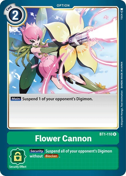 Flower Cannon Card Front