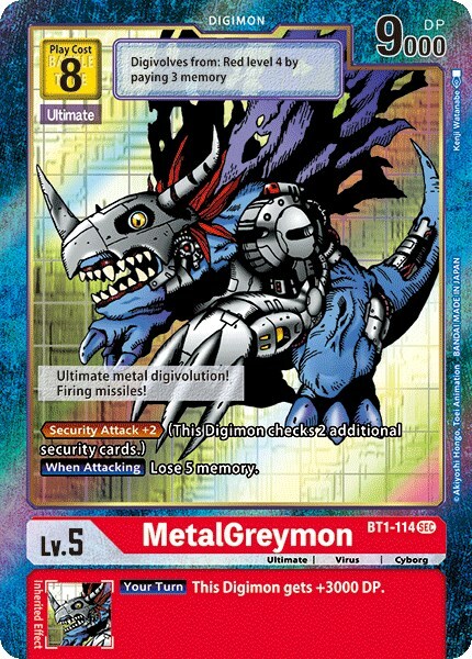 MetalGreymon Card Front