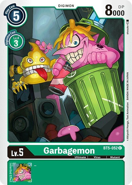 Garbagemon Card Front