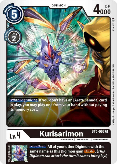 Kurisarimon Card Front