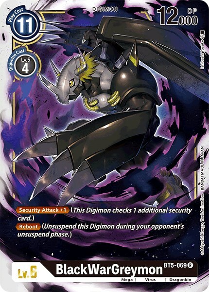 BlackWarGreymon Card Front