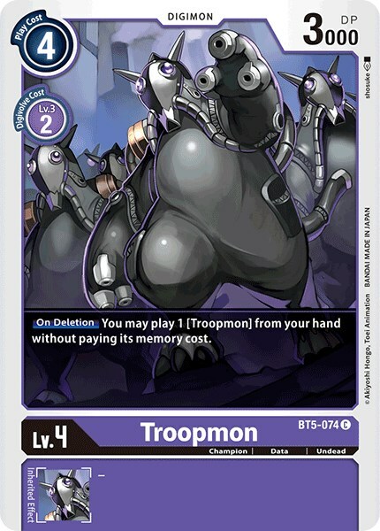 Troopmon Card Front