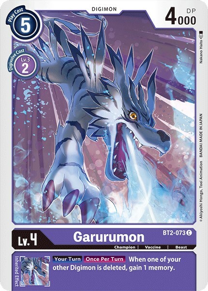 Garurumon Card Front