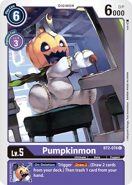 Pumpkinmon Card Front