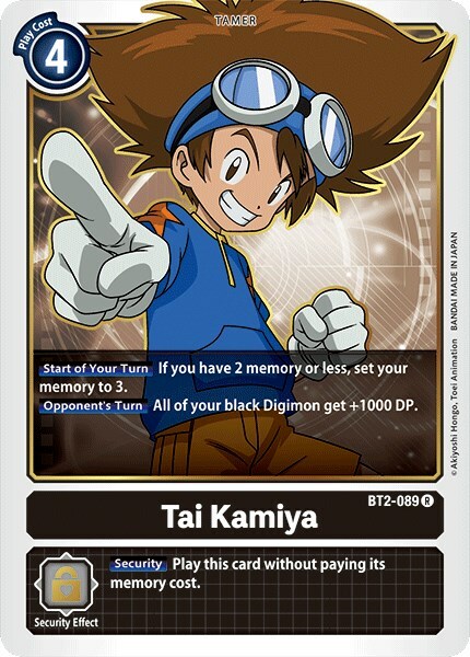 Tai Kamiya Card Front