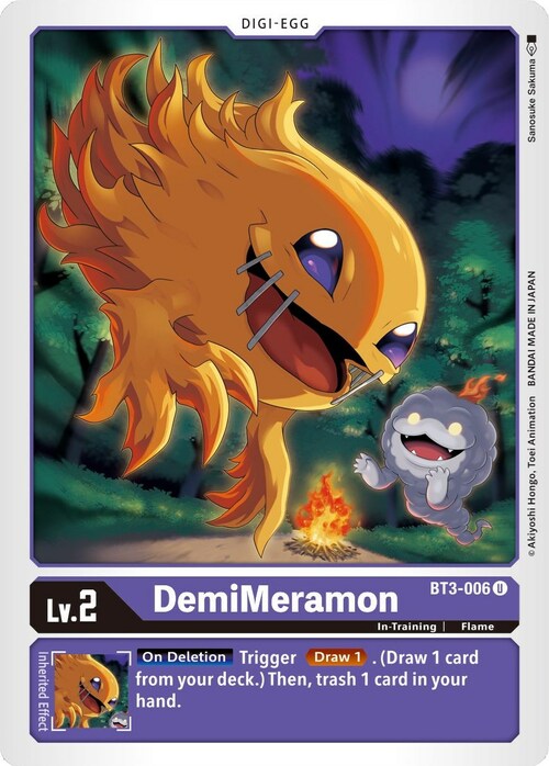 DemiMeramon Card Front