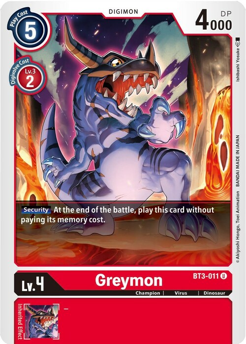 Greymon Card Front