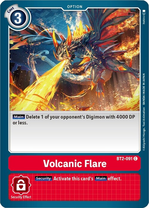 Volcanic Flare Card Front