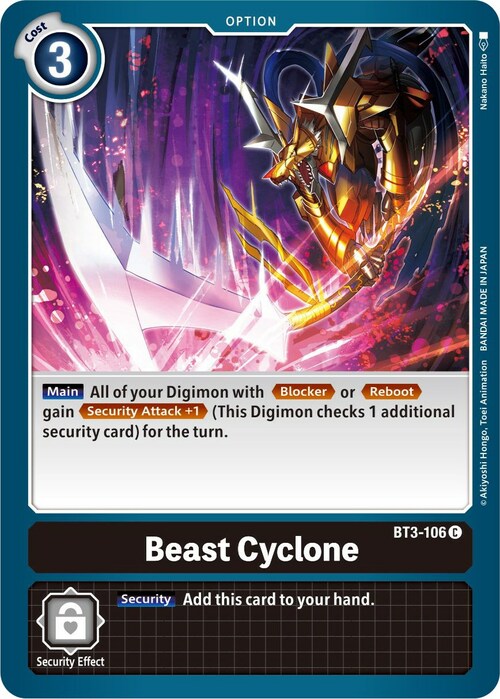 Beast Cyclone Card Front