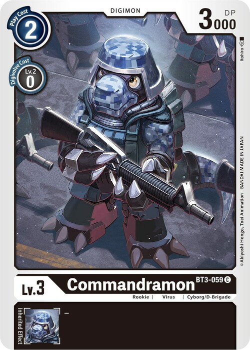 Commandramon Card Front