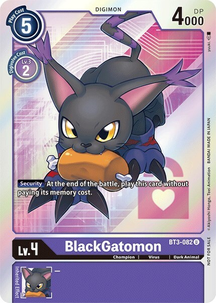 BlackGatomon Card Front