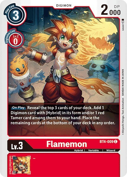 Flamemon Card Front