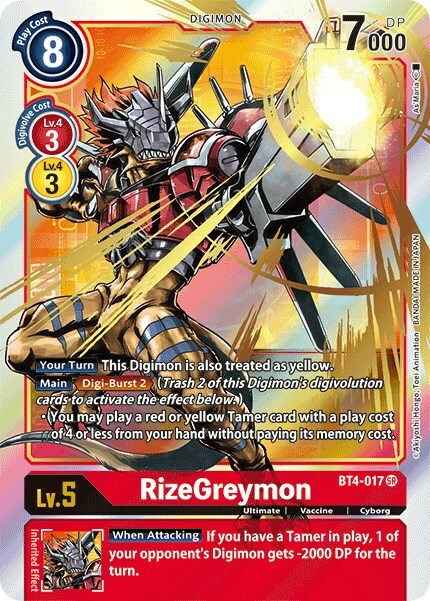 RizeGreymon Card Front