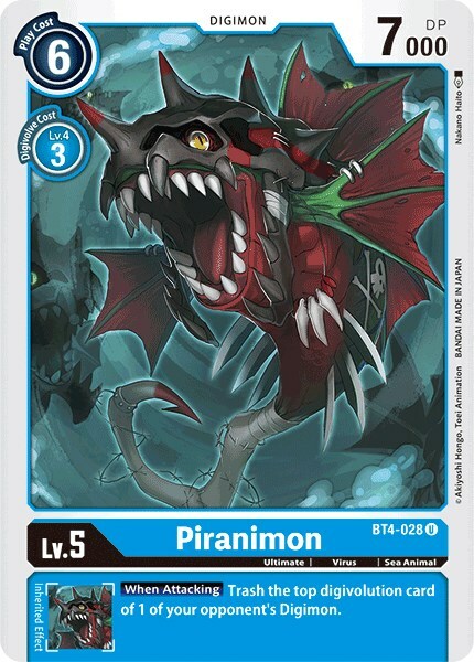 Piranimon Card Front