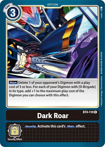 Dark Roar Card Front