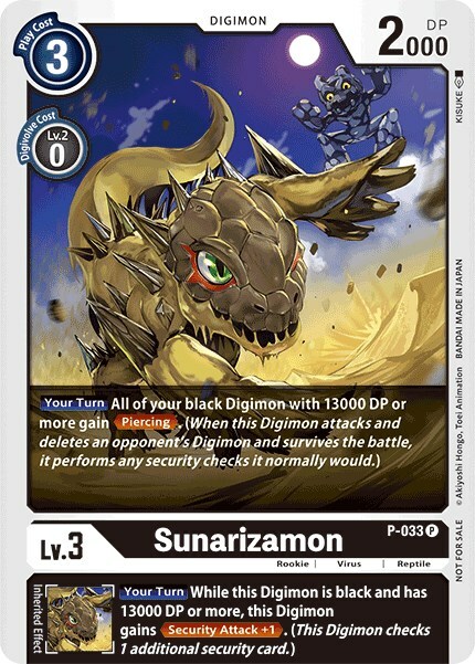 Sunarizamon Card Front