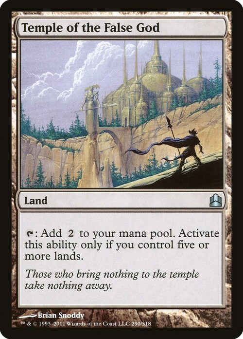 Temple of the False God Card Front