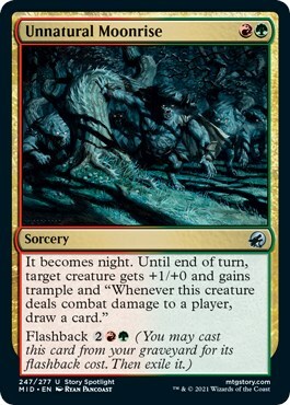 Unnatural Moonrise Card Front