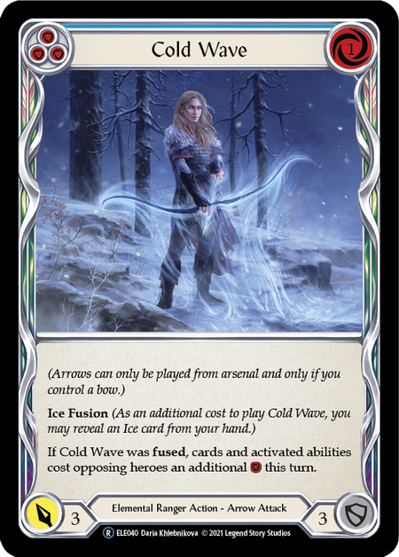 Cold Wave (Blue) Card Front