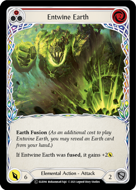 Entwine Earth (Red) Card Front