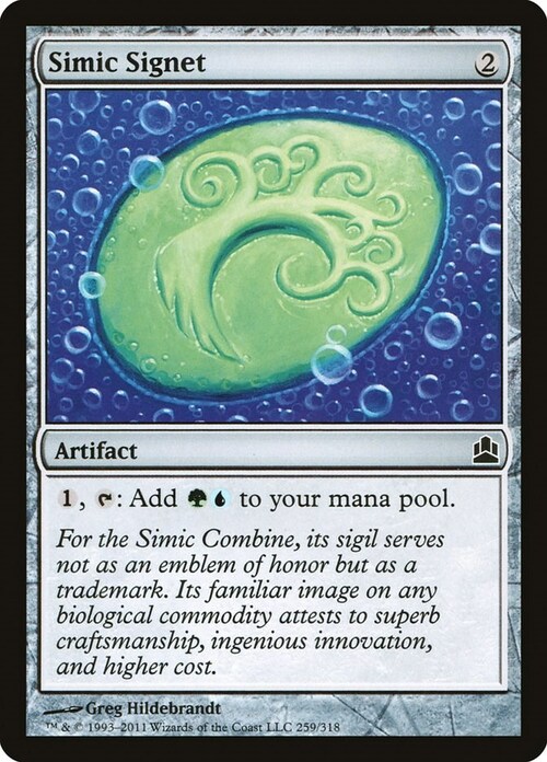 Simic Signet Card Front